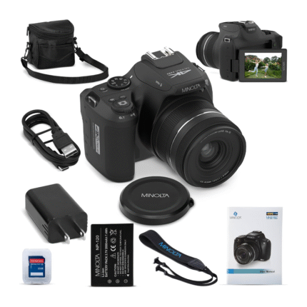 64MP Digital Camera with 10X Zoom and 4K Video