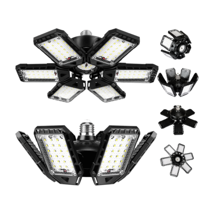 2 Pack LED Garage Lights 180W 18000LM 6500K Deformable