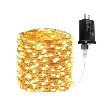 66Ft 200 LED Fairy String Lights Plug-in Waterproof